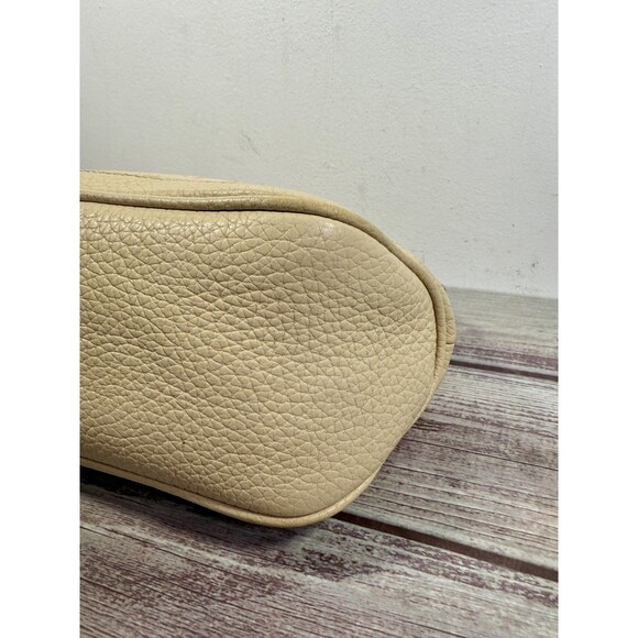 Dooney & Bourke handbag Beige Shoulder bagLeather & Signature Logo Fabric Hobo - Picture 13 of 16